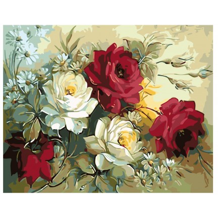 Pieškite pagal skaičius KTMK-flwrs01 Pieškite pagal skaičius KTMK-flwrs01