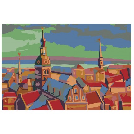 Pieškite pagal skaičius LV01 Pieškite pagal skaičius LV01