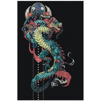 Pieškite pagal skaičius NA-dragon Pieškite pagal skaičius NA-dragon